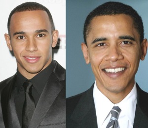 Lewis Hamilton e Barack Obama